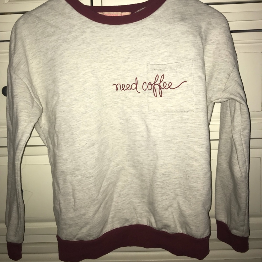 Need Coffee Forever 21 Sweater